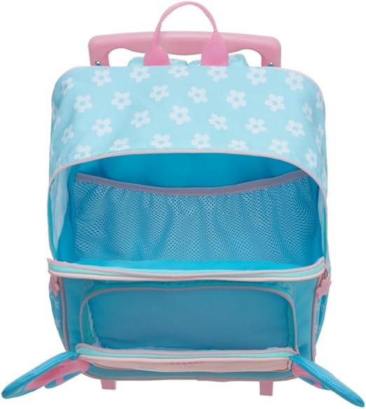 Mochila Escolar Infantil Bolsa c Rodinhas Menina Borboleta