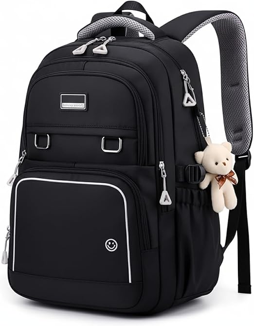 Mochila de Costas Fofa Estilosa Bolsa Elegante Academia Impermeável Escolar Viagem Trabalho Treino Fashion Mochilas Para Notebook Moderna Leve Passeio Feminina Masculina Unissex